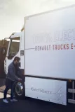 Man charging Renault Trucks E-Tech D